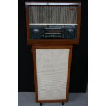 RADIO - a Murphy radio A212 on mains plug with additional Murphy upright free standing speaker