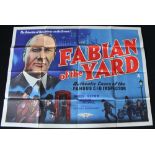 FABIAN OF THE YARD - an original UK quad film poster. Ex cond (folded).