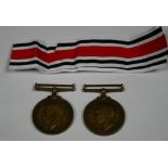 POLICE MEDALS - two Long Service and Good Conduct medals to include a GEO V for George W.