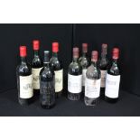 RED WINE - FRENCH - 9 bottles of wine to include 3 Chateau Lanessan 1972,