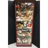 TEDDY BEARS - A large collection of over 30 teddy bears, made by various companies, ranging in size.