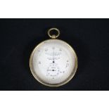 SURVEYING ANEROID - a brass improved altitude scale surveying aneroid compensated Rd149175,