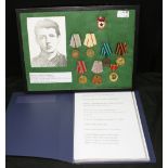 RUSSIAN MEDALS - excellent set of eight medals awarded to a Brigade Commander Vladimir Bespalov of