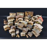 TYROLEAN/ SWISS - A collection (29 items) of wooden weather vains (7), musical (8) jewellery boxes,