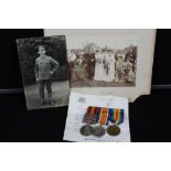 MEDALS - BOER WAR/WWI - A group of 3 medals awarded to G/40939 Private Addison W P,