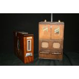 CIGARETTE VENDING MACHINES - A wooden Wi