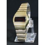 ***SALE POSTPONED TO SEPT 22ND***  ELVIS PRESLEY - gold plated Hamilton (Omega) digital watch as