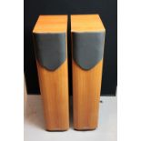 MISSION SPEAKERS - a pair of Mission M33 speakers measuring 34½"x12½".