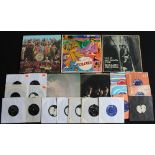 BEATLES/ROLLING STONES/60s - Collection of 17 x 7" and 5 x LP's.