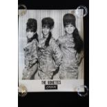 THE RONETTES - original London records promo photograph/poster of The Ronettes.