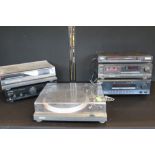 MUSIC EQUIPMENT - a collection of music equipment to include a Sony PS11 record player,