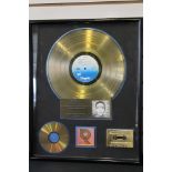 DEBBIE HARRY - RIAA gold disc award presented to CHRYSALIS RECORDS to commemorate the sale of more