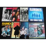 RAMONES - Great collectible collection of 8 x LP's.