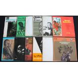 BLUES/JAZZ - Varied collection of 22 x LP's with a small selection of 7" and 10" records, too.