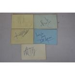 ROLLING STONES - nice set of Rolling Stones autographs on individual pages of a miniature autograph