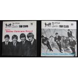 THE BEATLES FAN CLUB - Collection of 2 x Christmas 7" flexi fan club records.