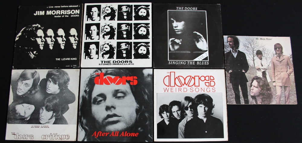 THE DOORS AND RELATED - Great bundle of 7 x private pressing LP's.