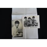 BEATLES - fan club postcard with stamped