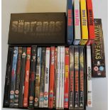 ACTION/CRIME AND MYSTERY DVDS - a collection of 20 dvds and box sets to include Twin Peaks the