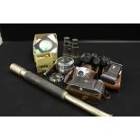 TELESCOPE/CAMERAS - a selection of items to include a telescope made by Ross,