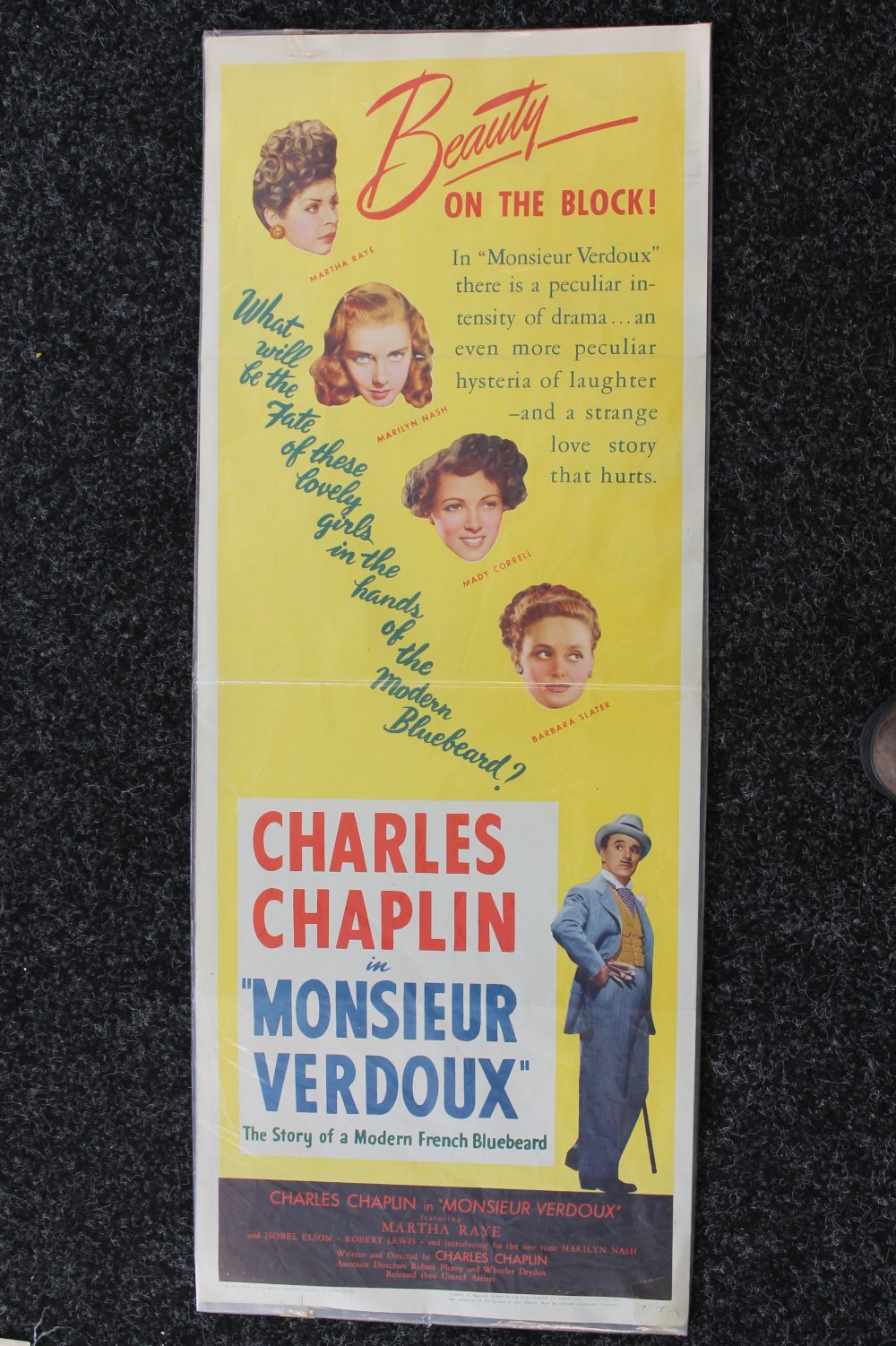 CHARLIE CHAPLIN - a collection of 4 Charlie Chaplin inserts measuring 36" x 14". - Image 4 of 5