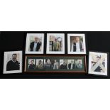 SNOOKER AUTOGRAPHS AND ARTWORK- a collection of framed photographs x6,