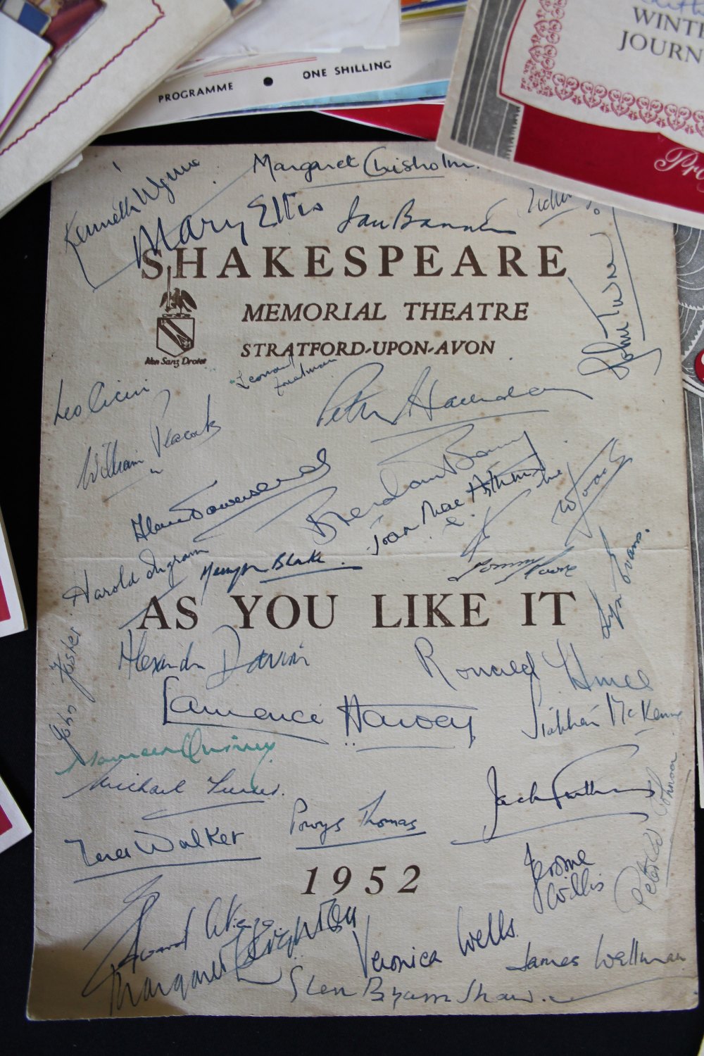 THEATRE PROGRAMMES - a collection of 114 theatre programmes (some signed) from the 1940/80s to - Image 2 of 2