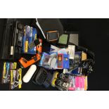 ELECTRICALS - A mixed lot of mobile phones, cameras, binoculars, black & decker hand drill,