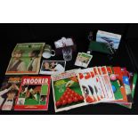 EMBASSY WORLD SNOOKER PROGRAMMES AND RELATED - a collection of Embassy World Professional Snooker
