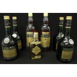 BRANDY - 6 bottles of THREE BARRELS Brandy,