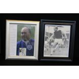 BOBBY MOORE AND ALF RAMSEY - two framed,