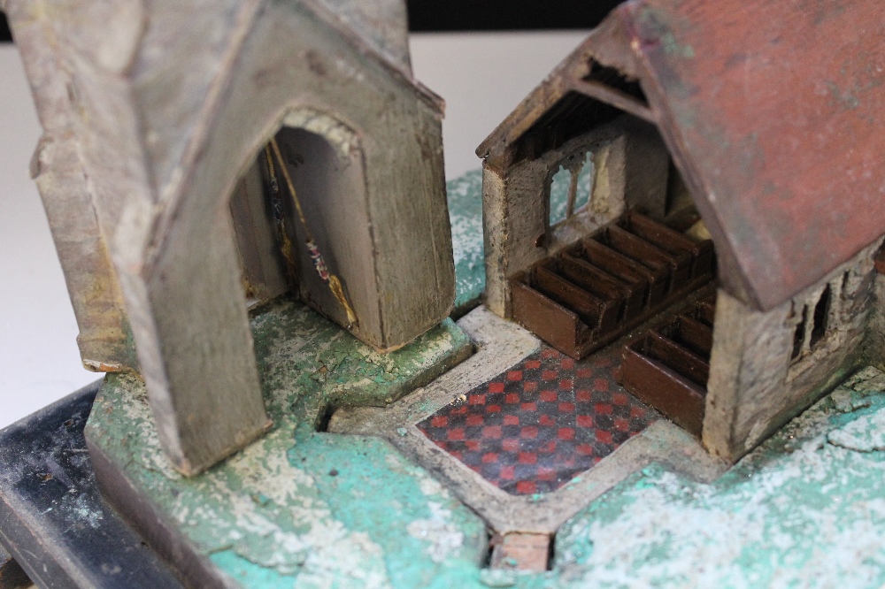 SCALE MODEL - a scale model of a Buckinghamshire Church dedicated to St Giles in a glass case and a - Image 4 of 6