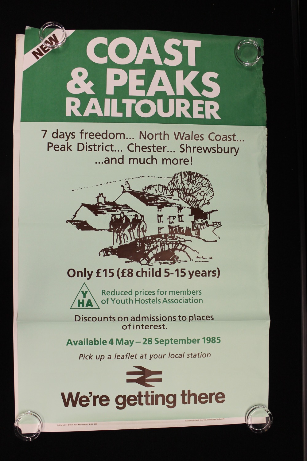 RAILWAYANA - Railway posters to include a BR 1965 window/carriage transfer, - Image 4 of 5