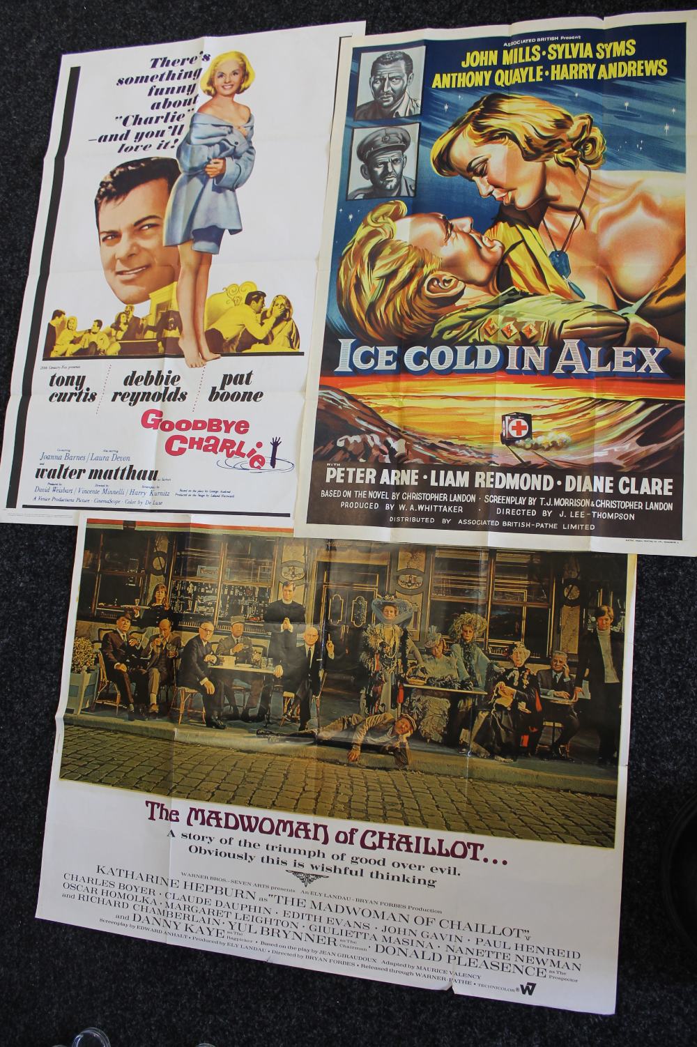 FILM MEMORABILIA - a selection of x6 film posters to include x4 UK Quads for Madwoman of Chaillot,