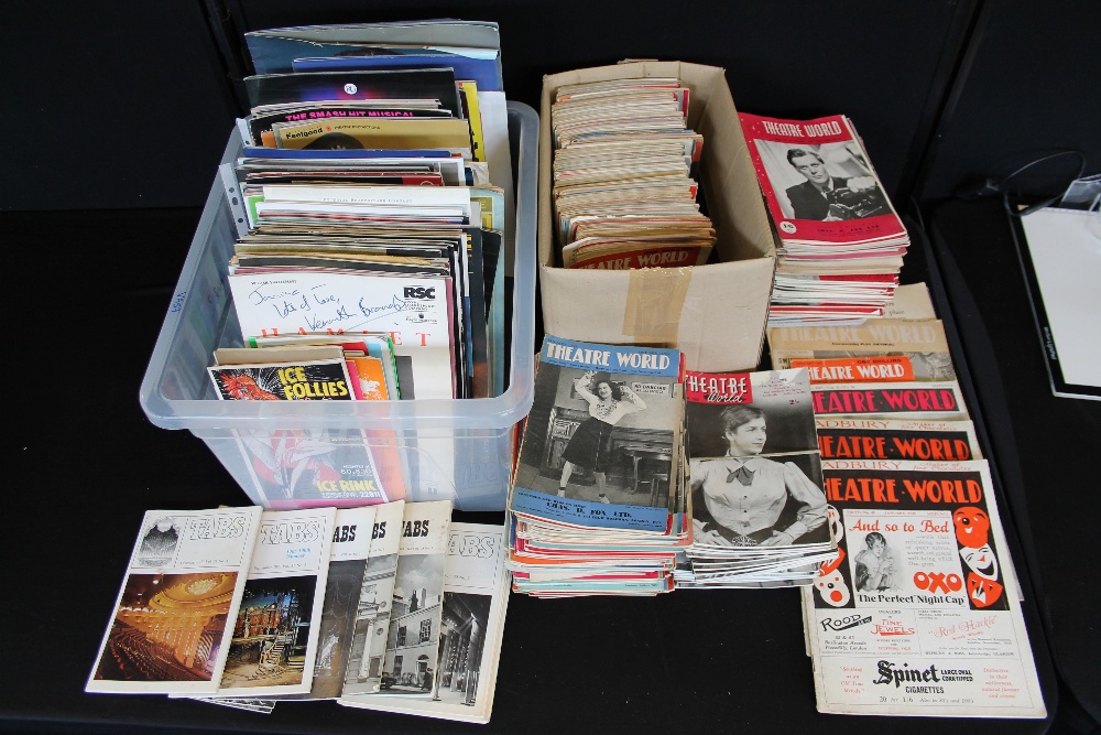 THEATRE PROGRAMMES AND MAGAZINES - a collection of theatre programmes to include approximately 330