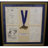 WATER RATS MEMORABILIA - a framed signed programme from the 1936 Annual Banquet and Ball of the