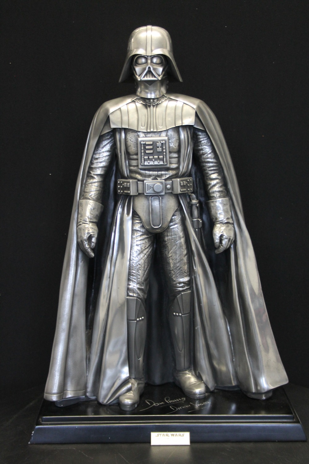 STAR WARS SIGNED SCULPTURE - Darth Vader metallic sculpture by Compulsion Gallery,