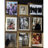 TV AND FILM AUTOGRAPHS - a collection of nine framed autographed photos to include Tom Cruise in