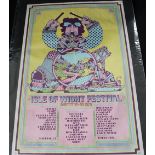 ISLE OF WIGHT FESTIVAL POSTER - a promotional poster for the Isle of Wight Festival August 26-30