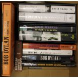 BOB DYLAN - Ten hard and softback books on subject of the musician Bob Dylan.