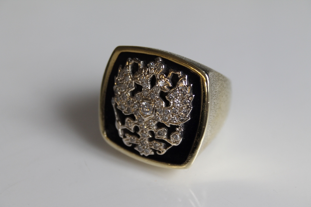 ELVIS PRESLEY - Elvis' famous double headed eagle "Russian Tsar" crest claw ring.  This unique - Image 13 of 47