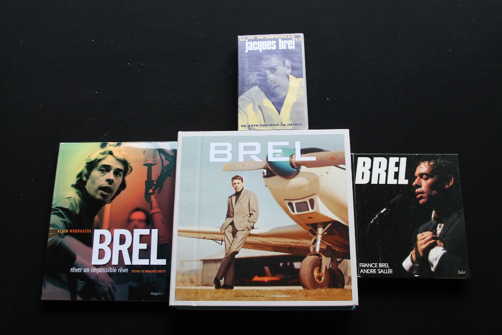 JACQUES BREL - Great collection of a 21 x CD box set, 2 books and a VHS tape.