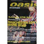 OASIS - a 'Live Forever' UK quad film poster (VG+ with two slight tears to top right hand side) and