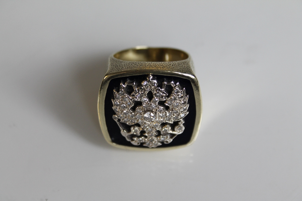 ELVIS PRESLEY - Elvis' famous double headed eagle "Russian Tsar" crest claw ring.  This unique - Image 16 of 47