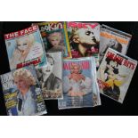 MADONNA MEMORABILIA - a collection of magazines and lobby cards to include 20 Madonna 1980s cover