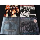 BON JOVI - Collection of 4 x LP's.