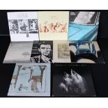 GENESIS AND RELATED - Collection of 9 x original title LP's.