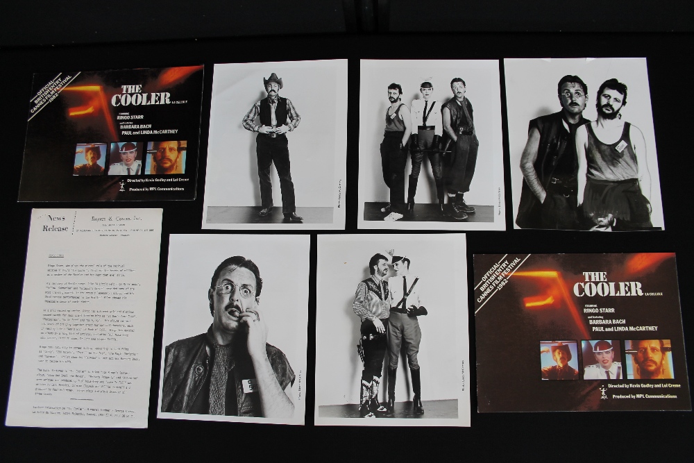 PAUL MCCARTNEY & RINGO STARR - interesting collection of memorabilia relating to "The Cooler"  film