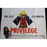 FILM POSTER - PRIVILEGE -  A UK Quad poster for the film Privilege,