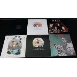 QUEEN - Collection of 10 x original title LP's.